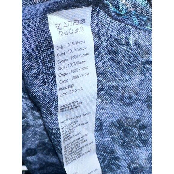 Anthropologie Women's Sweater Cardigan Hooded Tunic Top Linen Cotton Size All sw - Picture 8 of 9